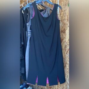 Kay Unger Black and Pink Dress